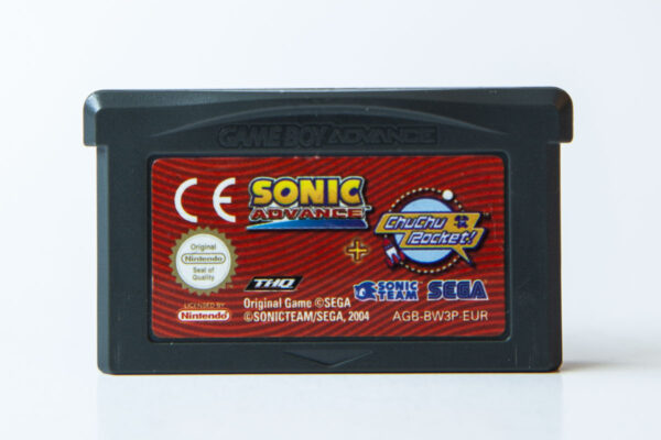 2 Games in 1: Sonic Advance + ChuChu Rocket!(GB Advance)
