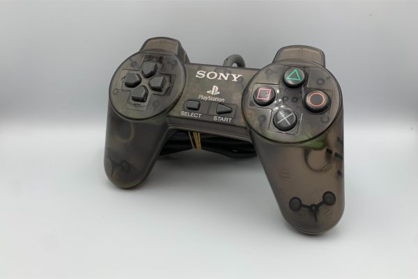 Playstation 1: Controller. Transparent Black - uden analog