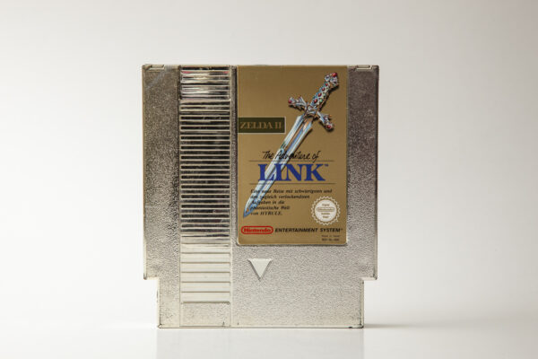 Zelda II: The Adventure of Link(tysk label. Engelsk ingame)(NES: Løse spil)