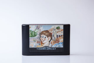 Alex Kidd in The Enchanted Castle(Sega Mega løse spil) - grim label