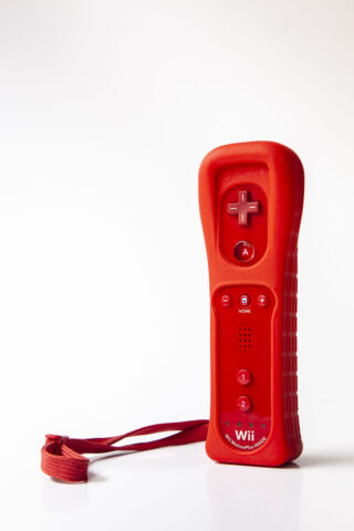 Wiimote inkl motion plus: Rød
