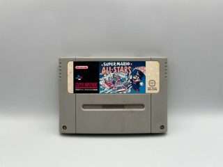 Super Mario All-Stars(SNES: Løse spil) - Grim label