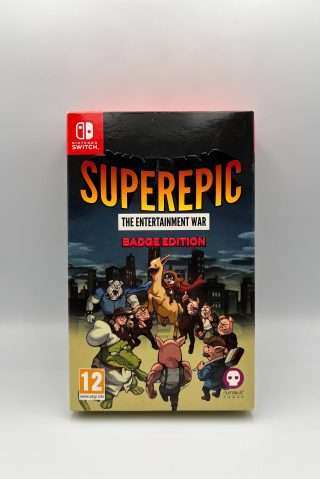 SuperEpic: The Entertainment War - Badge Edition(Switch: Brugt)