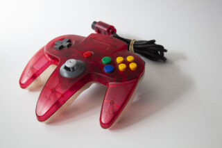 Nintendo 64: Controller - Watermelon Red/Clear