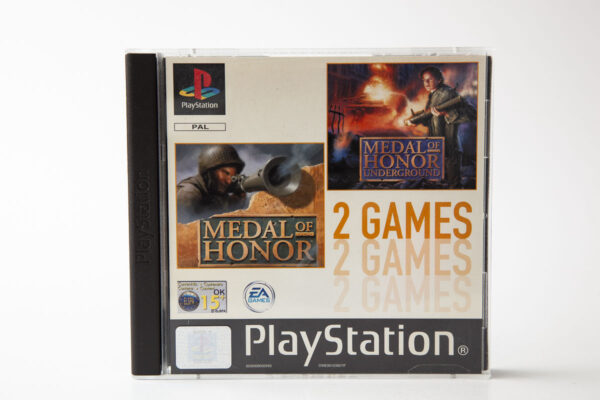 2 Games: Medal of Honor + Medal of Honor: Underground(PS1)