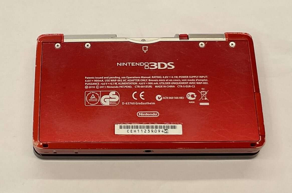 3DS: Metallic Red inkl. oplader #1 - se billeder - Billede 4