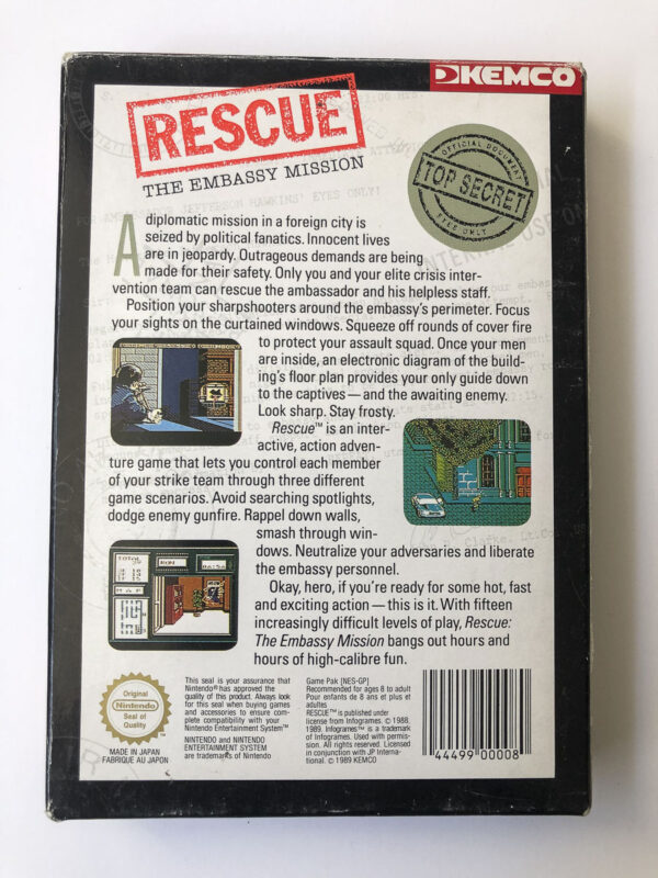 Rescue: The Embassy Mission(NES: Spil i original emballage) #5 - Image 7