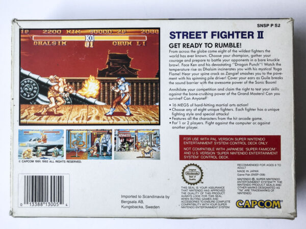 Street Fighter II(SNES: Spil i original emballage) - Image 7