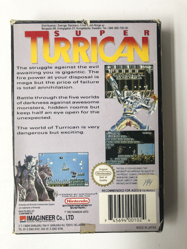 Super Turrican(NES: Spil i original emballage) #11 - Image 7