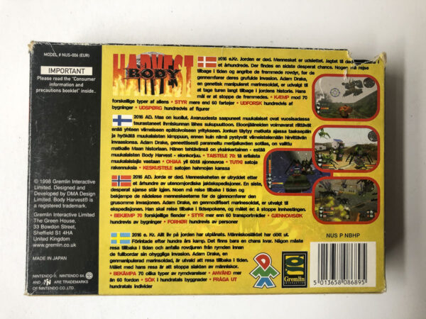 Body Harvest(N64: Spil i original emballage) #5 - Image 7