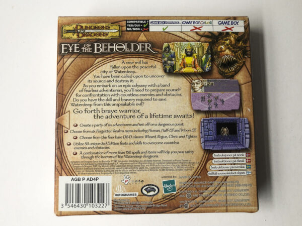 Dungeons & Dragons: Eye of The Beholder(GB Advance: Spil i original emballage) #19 - Image 6