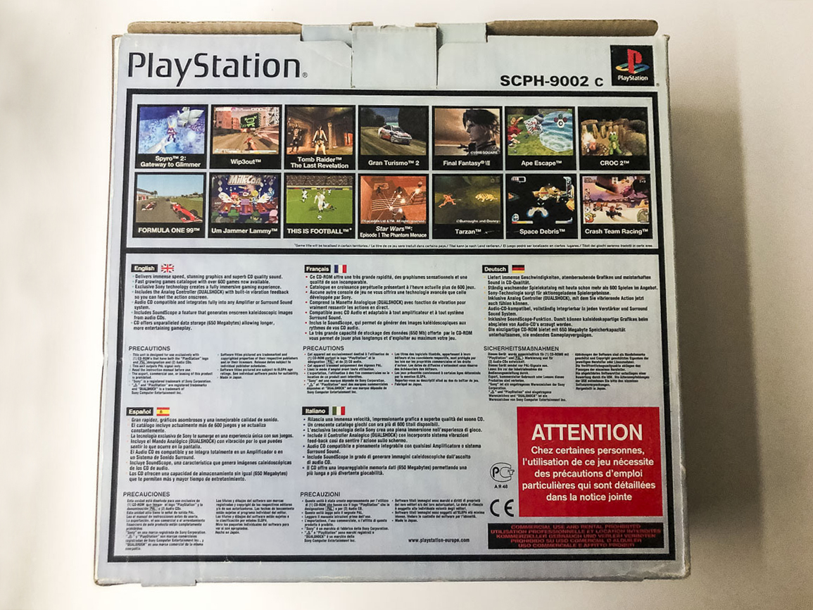Playstation 1 i original emballage – Nintendopusheren