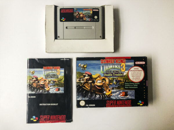 Donkey Kong Country 3: Dixie Kong's Double Trouble!(SNES: Spil i original emballage)