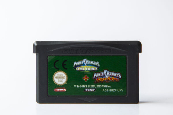 2 Games in 1: Power Rangers: Time Force + Power Rangers: Ninja Storm(GB Advance)