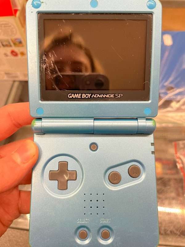 Gameboy Advance SP 101: Surf Blue inkl. oplader #1 - Image 3