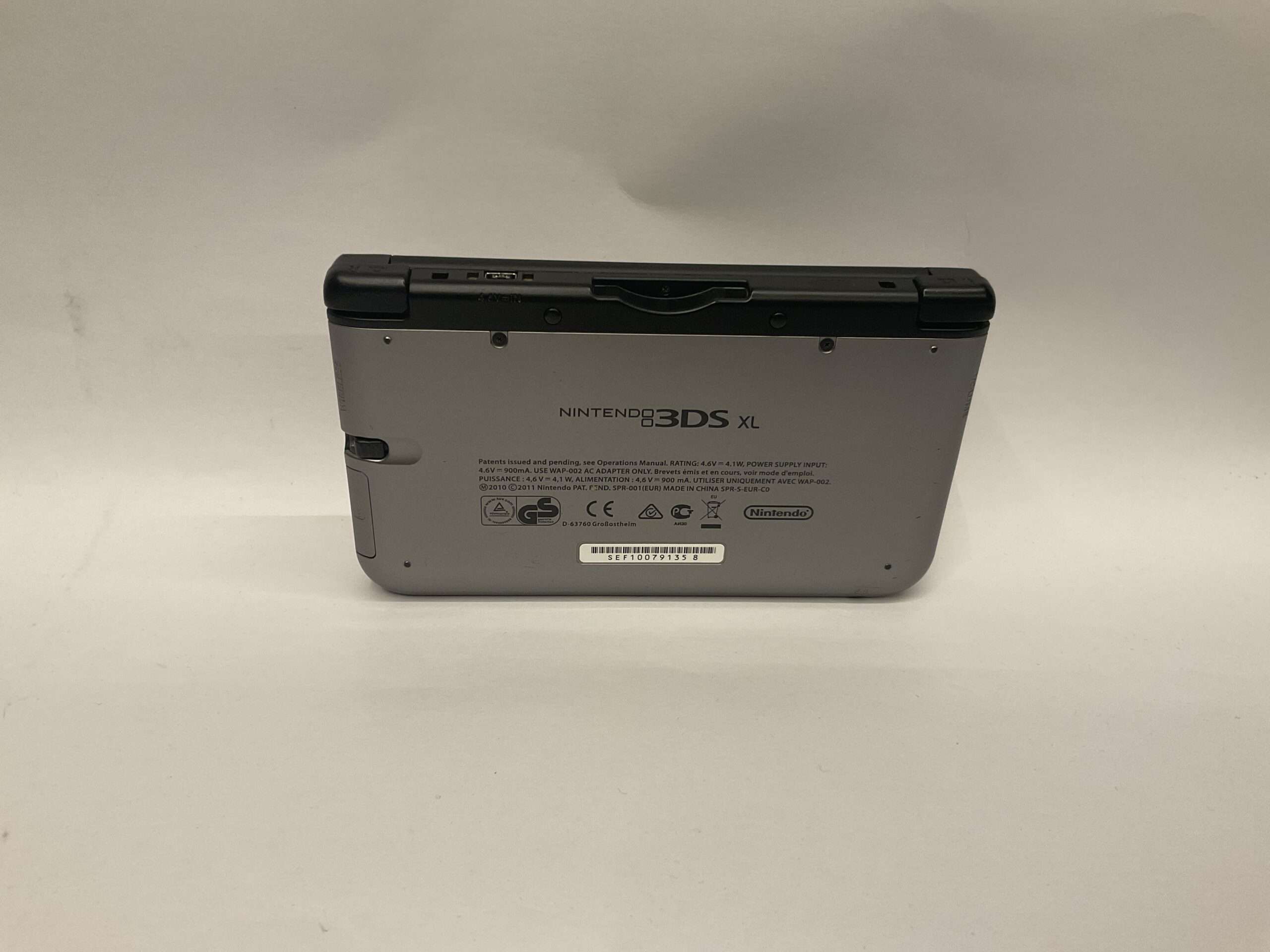 3DS XL: Metallic Grey inkl. oplader #1 - Billede 3