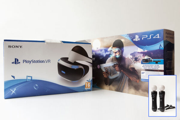 PSVR-pakke: Move-controllere, aim-controller og headset(PS4 Brugt))