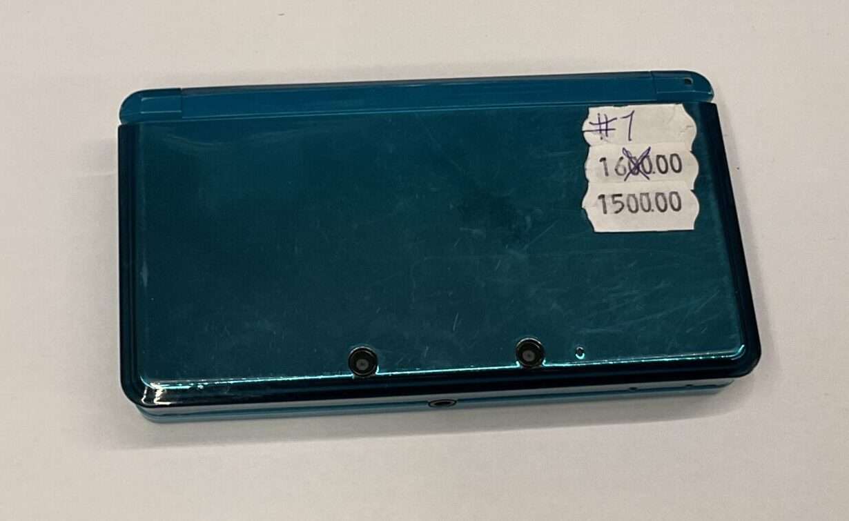 3DS Aqua Blue inkl oplader #1 - Billede 2