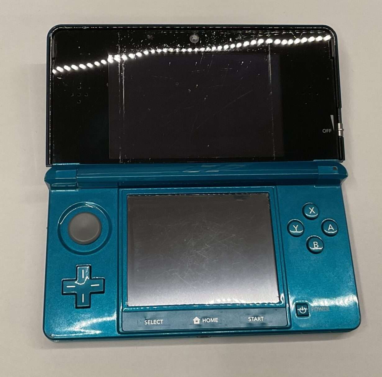3DS Aqua Blue inkl oplader #1 - Billede 4
