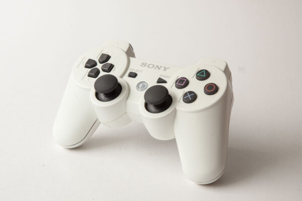Playstation 3: Controller UDEN KABEL(hvid)(brugt)