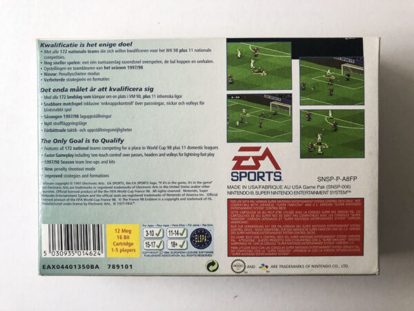 Fifa Road to World Cup 98 (SNES: Spil i original emballage) #56 - Image 8
