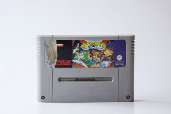 Battletoads in Battlemaniacs (grim label)(SNES: Løse spil)
