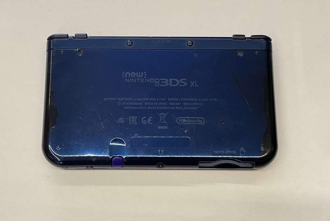 New Nintendo 3DS XL inkl. oplader (Metallic Blue) #1 - Billede 3