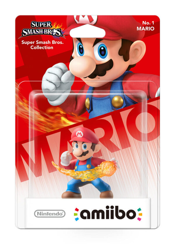Smash: No. 01 - Mario (i original emballage)(Amiibo)