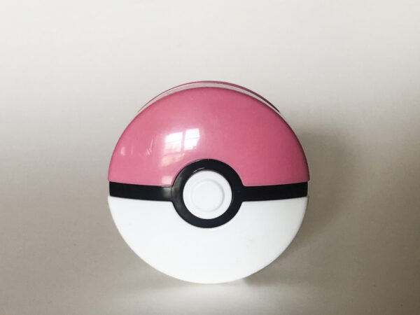 Pokeball, Bælteklips, Disc der skyder. Lyserød.