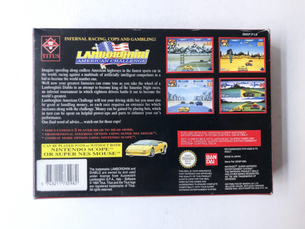 Lamborghini American Challenge (SNES: Spil i original emballage) #73 - Image 8