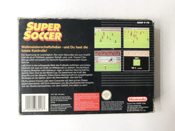 Super Soccer (SNES: Spil i original emballage) #72 - Image 11