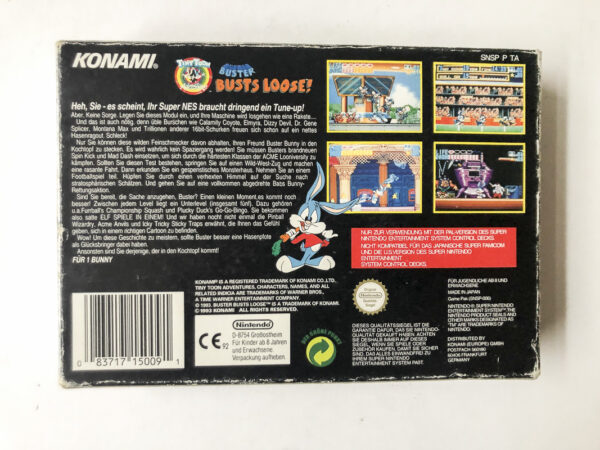 Tiny Toon Busts Loose (SNES: Spil i original emballage) #105 - Image 8