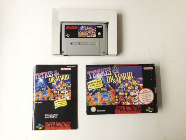 Tetris & Dr. Mario (SNES: Spil i original emballage) #106