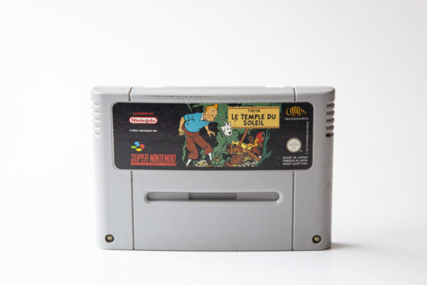 Tintin - Le temple du soleil(fransk label, engelsk spil)(SNES: Løse spil)
