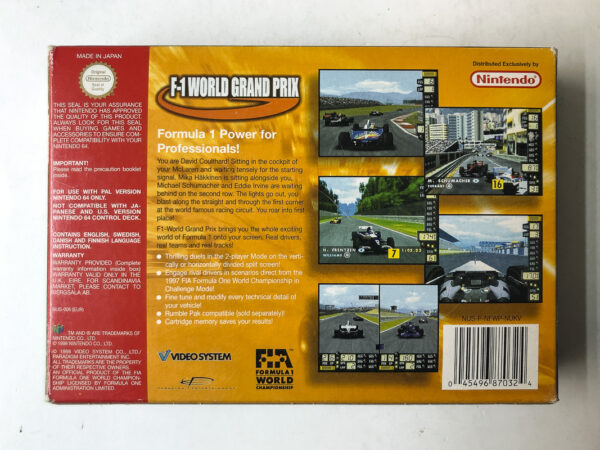 F-1 World Grand Prix (N64: Spil i original emballage) #91 - Image 8