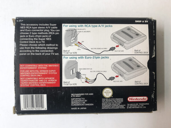 Stereo A/V Cable (SNES: Spil i original emballage) #118 - Image 8