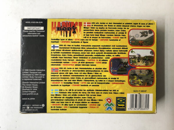 Body Harvest (N64: Spil i original emballage) #94 - Image 8