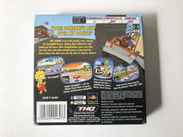 The Simpsons: Road Rage(GB Advance: Spil i original emballage) #111 - Image 8