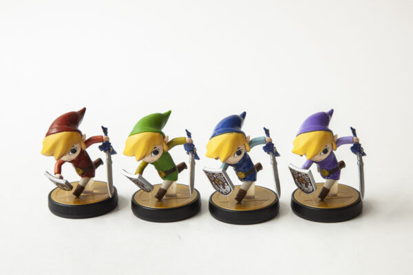 4 x Toon Link fra Smash(Se billeder)(kun figur)(Amiibo)