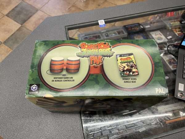 Donkey Kong Jungle Beat Pak i original emballage(Gamecube: Spil) - Billede 3