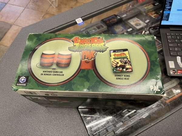 Donkey Kong Jungle Beat Pak i original emballage(Gamecube: Spil) - Billede 5