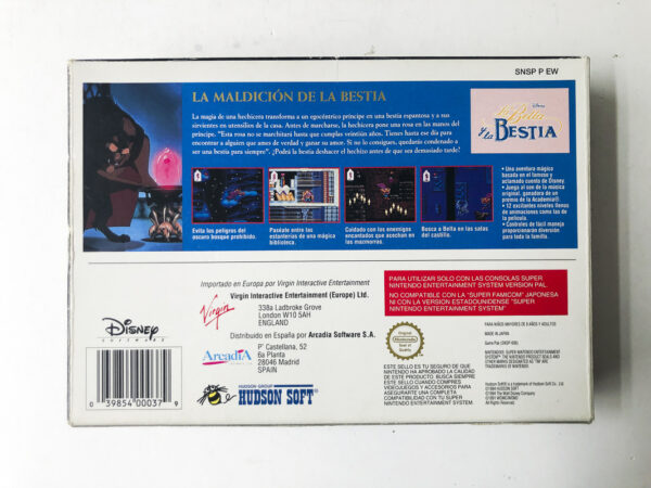 Beauty and the Beast(SNES i original emballage) #126 - Image 8