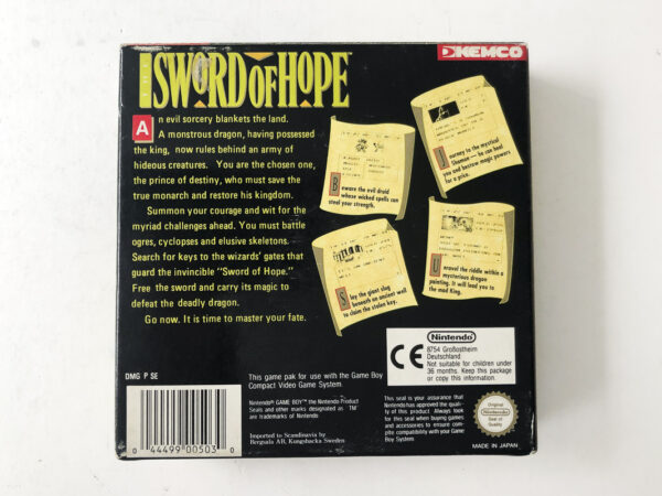 Sword of Hope(Gameboy Classic i original emballage) #35 - Image 7