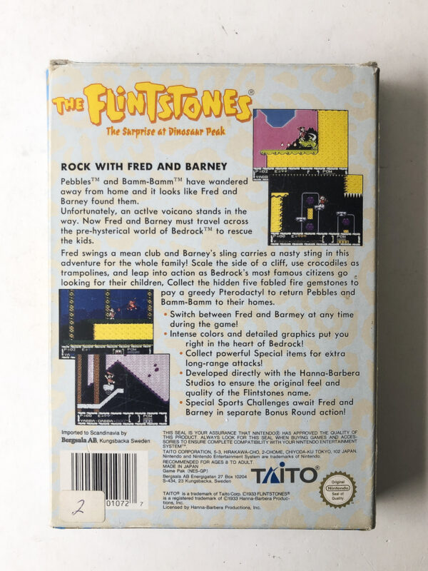 Flintstones: The Surprise at Dinosaur Peak(NES i original emballage) #54 - Image 8