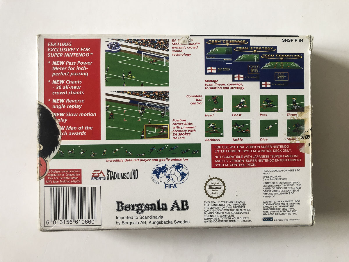 Fifa International Soccer (SNES i original emballage) #139 - Billede 8