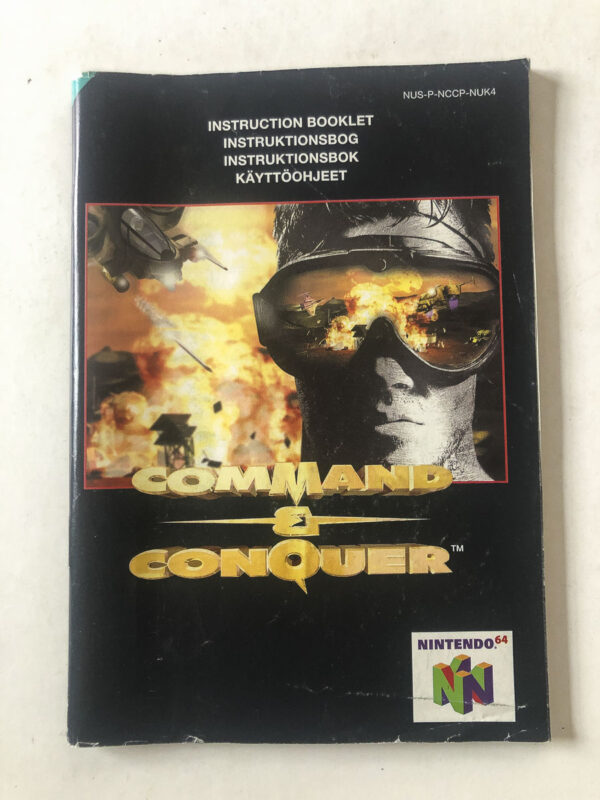 Command & Conquer. nederste hjørne bagpå revet af (N64 Manual) #9