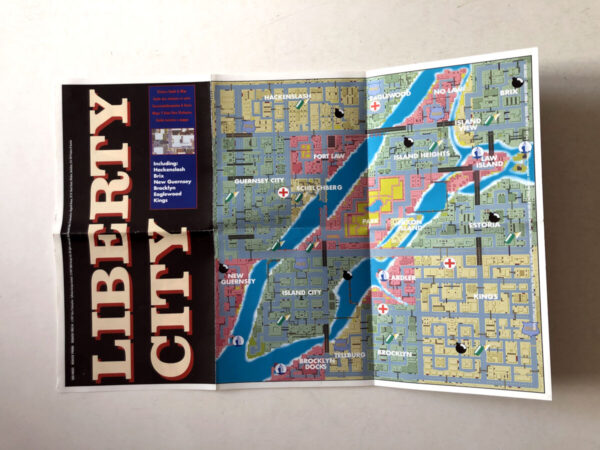 Liberty City og San Andreas (2 sidet plakat) (PS1-manual) #115 - Image 2