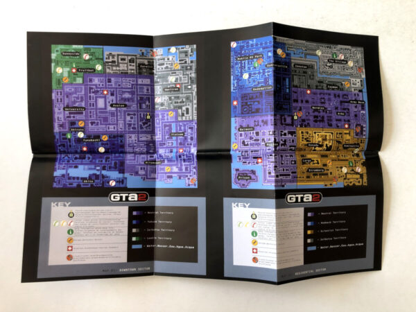 GTA 2 Plakat med flere Kort (PS1-manual) #119 - Image 3