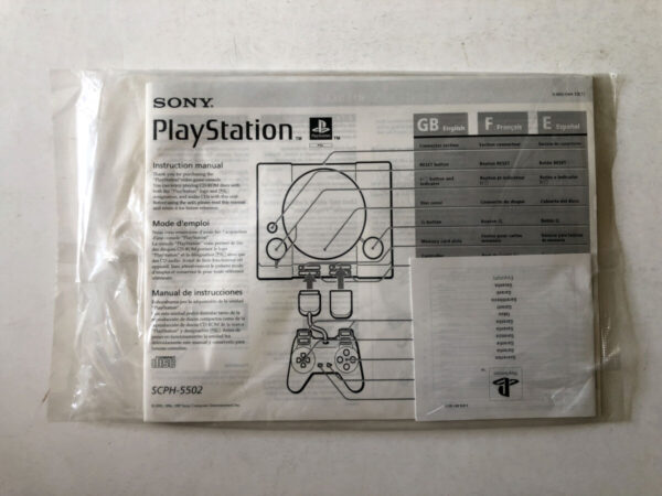 Playstation 1 Manual (Forseglet uåbnet indpakning)(PS1-manual) #128