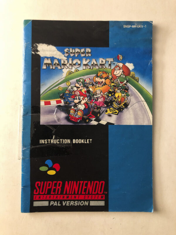 Super Mario Kart (Rivmærke på front) (SNES Manual) #39